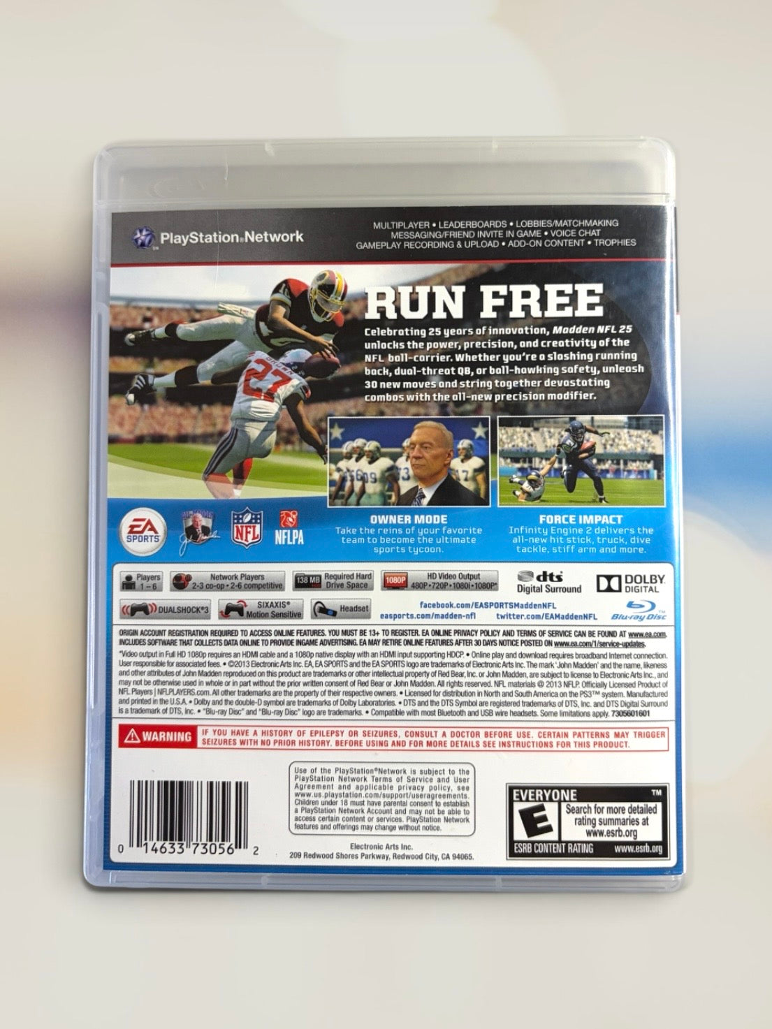 Madden NFL 25 Box and Manual 0nly